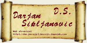 Darjan Sipljanović vizit kartica